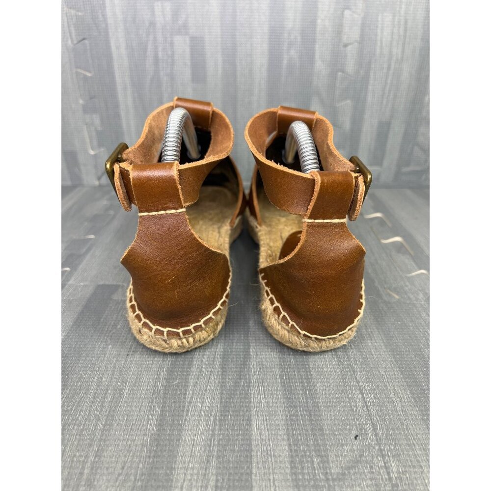 Soludos Banded Shield Sandals Espadrille Women 6.5 Brown - Picture 5 of 8